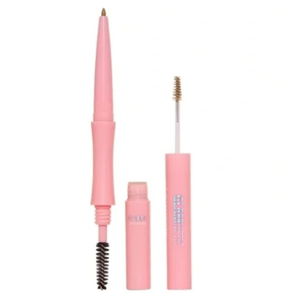 ❣️2/$36 NIB Glamnetic 3-in-1 Brow It All Brow Pencil & Gel Wand Taupe $34.99 - Picture 1 of 9
